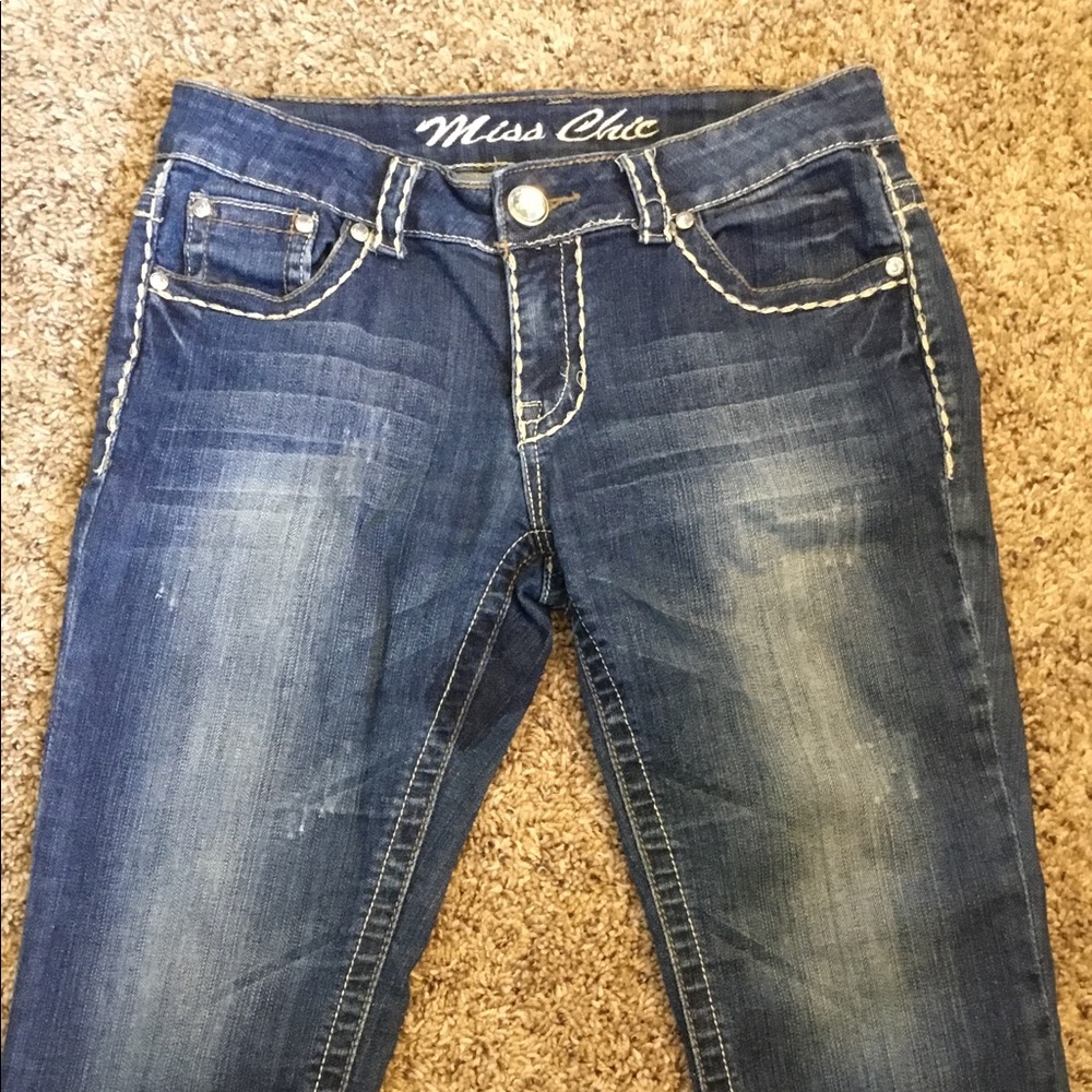 Miss Chic Capri Denim Jeans size 7